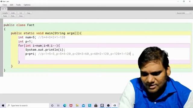 find factorial of a number in Java Bluej смотреть онлайн