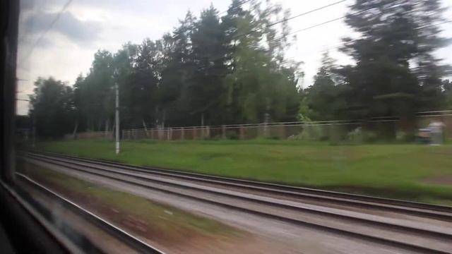 Прекрасные Кратовские леса - из окна "быстрой" электрички от Раменского до Отдыха смотреть онлайн