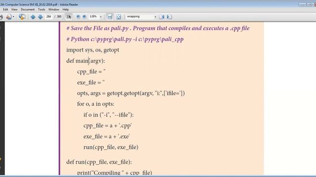 12th Unit V CHAPTER 14 IMPORTING C++ PROGRAMS IN PYTHON Part 3 смотреть онлайн