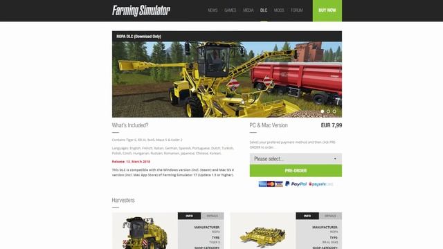 ROPA DLC | Farming Simulator 17 Announcement смотреть онлайн