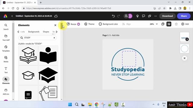 How to create a logo in Adobe Express | Adobe Express Tutorial | Amit Thinks смотреть онлайн