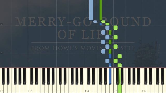 Merry-Go-Round of Life: Howl's Moving Castle Piano Tutorial & Sheets смотреть онлайн