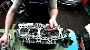 Toyota 3S-FE Притирка клапанов+замена колпачков