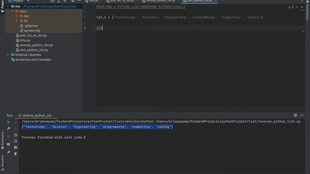 How to sort a python list alphabetically смотреть онлайн