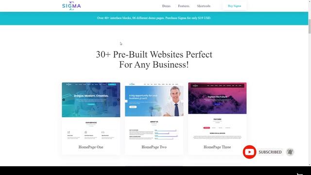 Sigma - Multipurpose WordPress Theme смотреть онлайн