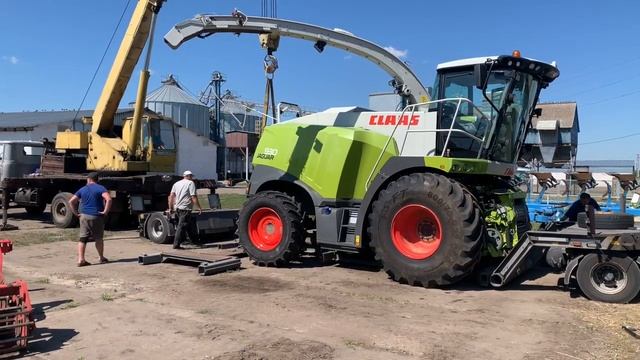 Доставка из Франции кормоуборочного комбайна CLAAS JAGUAR 930 в Харьковскую область нашему клиенту смотреть онлайн