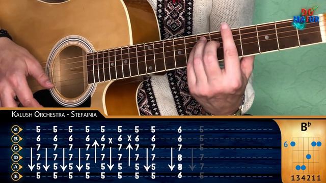 Стефанія - Калуш | акорди таби соло бій | детальний розбір на гітарі смотреть онлайн