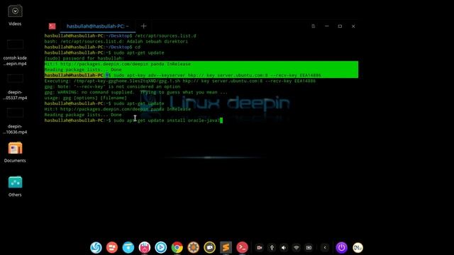 tutorial penginstalan java pada linux Deepin @HASBULLAH HIBALI (07351711070) смотреть онлайн
