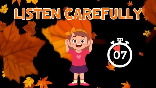 Guess Sound Quiz For Kids: Autumn Edition | 4K смотреть онлайн