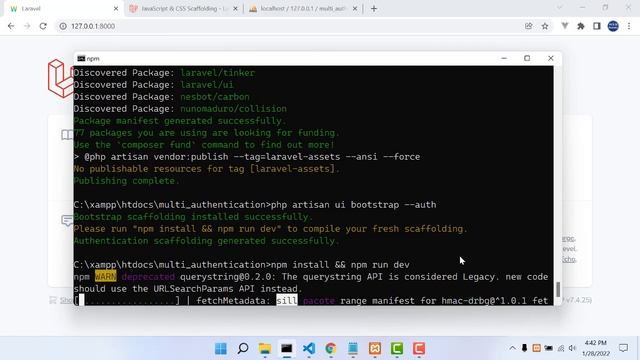 Laravel 8 Multi Authentication System Bangla | Frontend Authentication | Part 02 смотреть онлайн