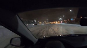 Hyundai Creta - Хендай Крета  ESP vs OFF ESP на льду.