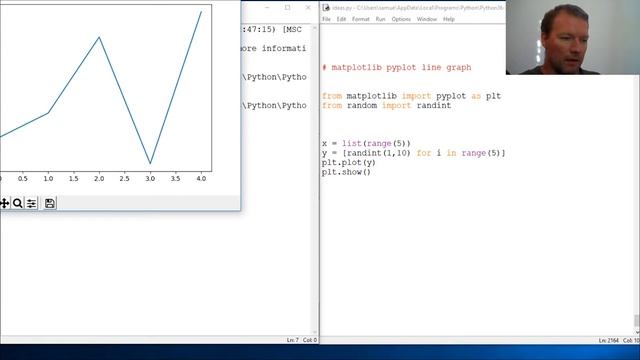 Python Basics Matplotlib Pyplot Line Graph смотреть онлайн
