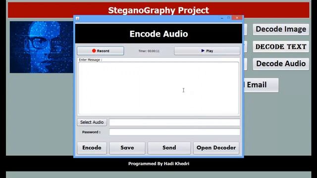 Audio and Image Steganography Project in Java смотреть онлайн