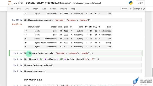 สอน Python สำหรับ Data science: การใช้ query ในการกรองข้อมูลใน pandas DataFrame смотреть онлайн