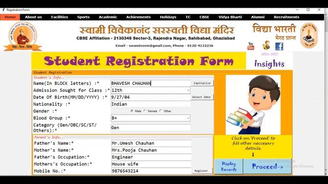 Student Registration GUI||Register Students using Python tkinter & sqlite3||Bhavesh Chauhan смотреть онлайн