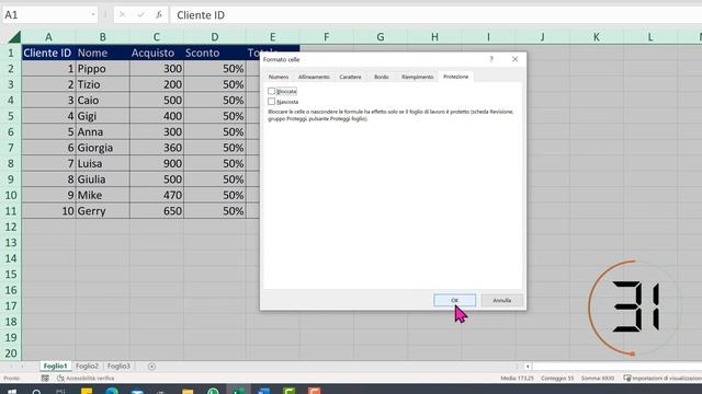 Un minuto Excel #2, Come proteggere e bloccare un intervallo con password смотреть онлайн