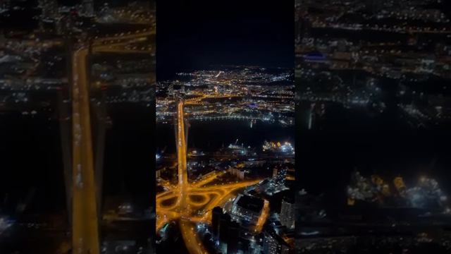 полёт на вертолёте над ночным Владивостоком смотреть онлайн