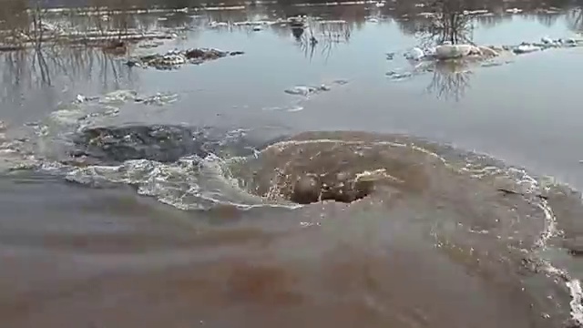 Необычный водоворот на реке смотреть онлайн