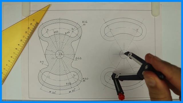 Machine drawing - 18 - Engineering drawing - Technical drawing смотреть онлайн