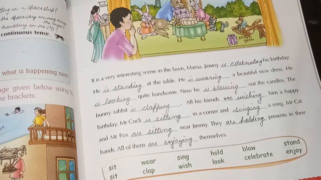CLASS 4 PRESENT CONTINUOUS TENSE смотреть онлайн