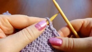 Урок 16. Прямой и обратный накид спицами. Вязание для начинающих.Уроки вязания спицами. Вязание.Kni