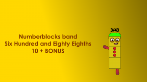 Numberblocks band Six Hundred and Eighty Eighths 10 + BONUS