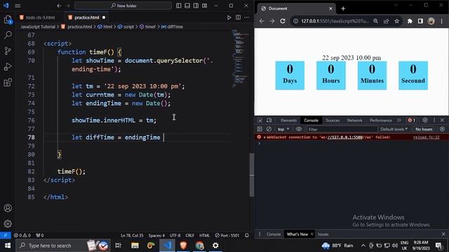 How to create a countdown timer using html css and js смотреть онлайн