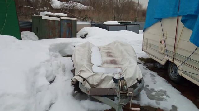 Кемпер, Караван,как защитить крышу от снега. смотреть онлайн