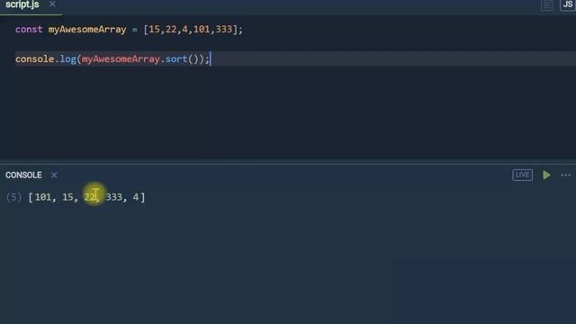 JavaScript Array Sort in 3MIN | Interview Questions | Array.prototype.sort() | Mysterious Behaviour смотреть онлайн