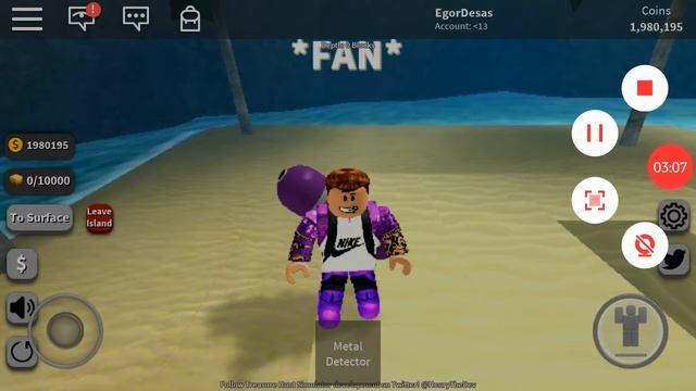 Играю в симулятор поиска сокровищ|roblox смотреть онлайн