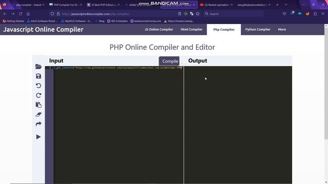 PHP Compiler upload shell (RCE) PoC | Educational purpose смотреть онлайн
