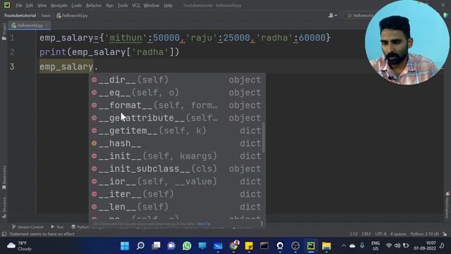 Part 24 | Python Dictionary | Python Malayalam Tutorial Series смотреть онлайн