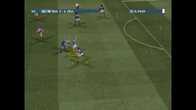 Sony Playstation, PS1 Retro Fifa UEFA Euro 2000 Gameplay Russia vs França смотреть онлайн