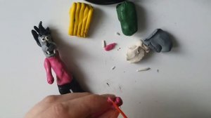 Лепка волка из "Ну, погоди"!