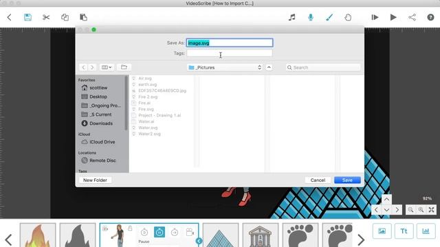 How to Import Custom Drawings Into VideoScribe смотреть онлайн