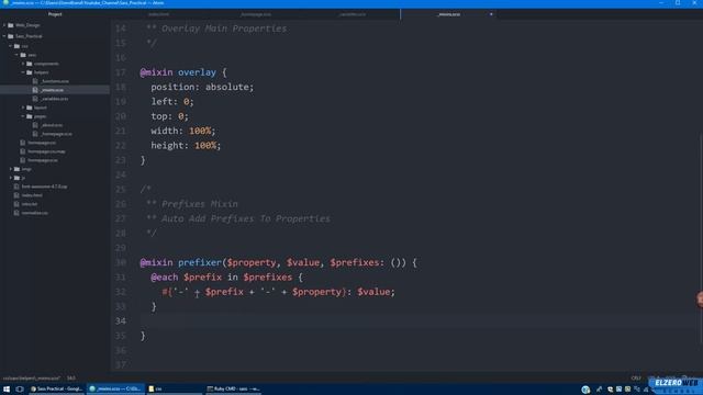 Sass Practical Course in Arabic #06 - Useful Mixins Part 2 Prefixer смотреть онлайн