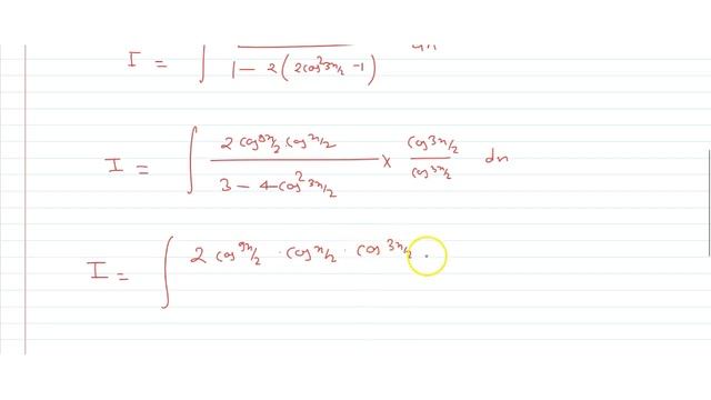`int (cos 5x + Cos 4x)/(1-2cos3x) Dx`