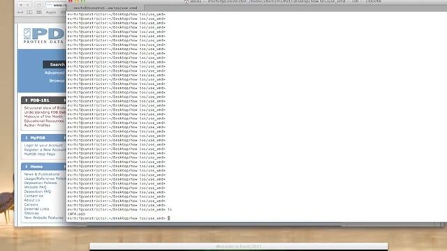 VMD Tutorial 1 loading a pdb structure file смотреть онлайн