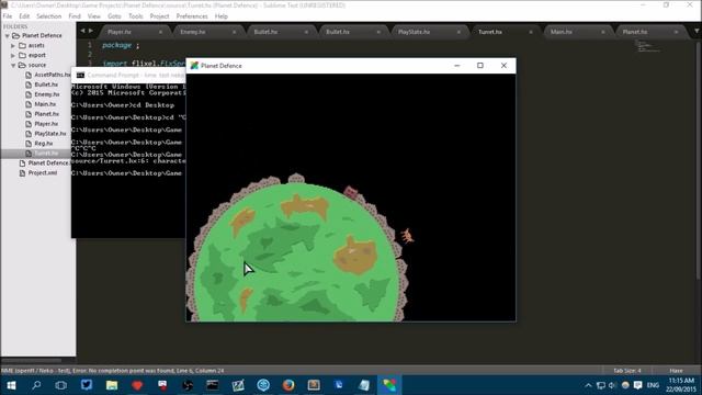 How to make a Planet Defence game #6 - Turrets! смотреть онлайн
