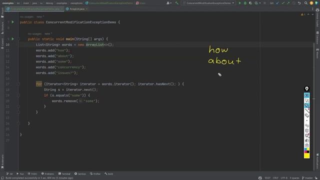 Разбираем на запчасти ConcurrentModificationException смотреть онлайн