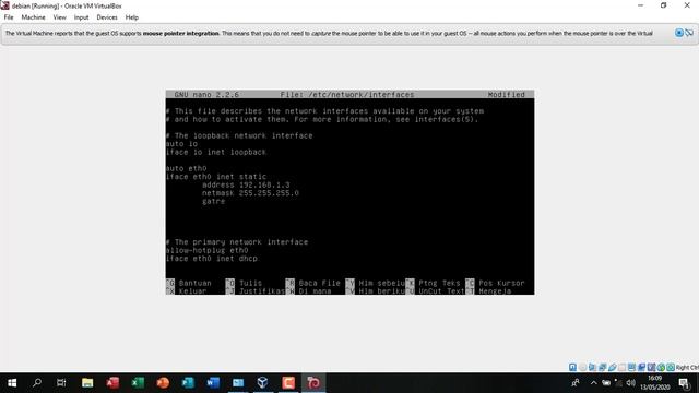 Cara Setting IP Di Debian & Menghubungkan Debian Ke Windows Di Oracle VM Virtual Box смотреть онлайн