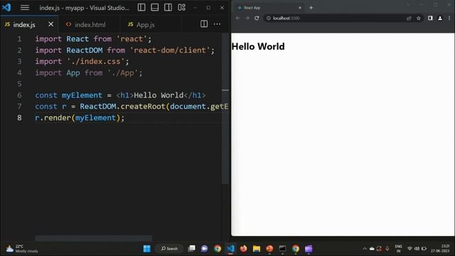 #2 - Understanding JSX in ReactJS смотреть онлайн
