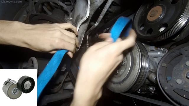 Desmontar correa de accesorios y tensor - Fiat Punto Van 188 1.3 Multijet смотреть онлайн