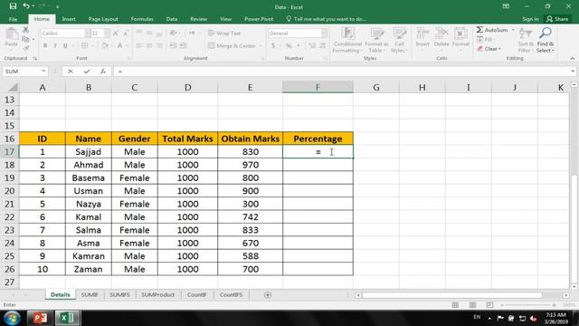 Microsoft Excel Tutorial in Pashto Average, AverageIF, AverageIFs, Rank Function Part 29 смотреть онлайн