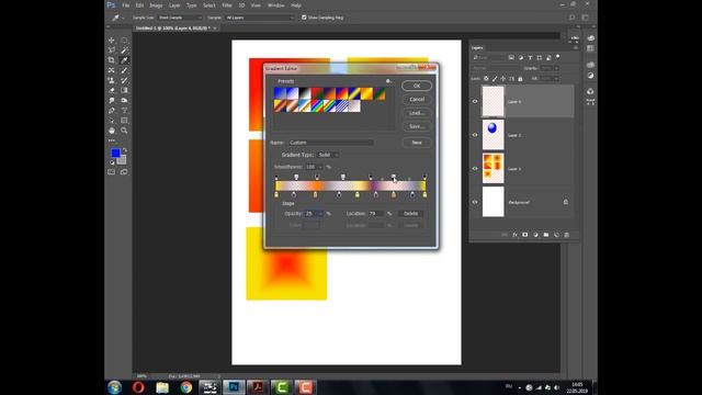 Уроки Фотошопа. Adobe Photoshop. Урок 19. Градиентная заливка. (Gradient). Создание градиентов. смотреть онлайн