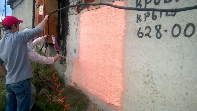 ППУ POLYNOR (ПОЛИНОР) через краскопульт - (Второй тест и другой краскопульт "Voylet 1.7мм" ) смотреть онлайн