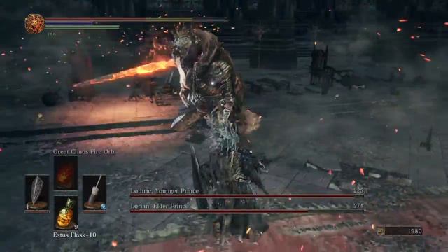 DARK SOULS 3 - Twin Princes Lorian and Lothric boss fight смотреть онлайн