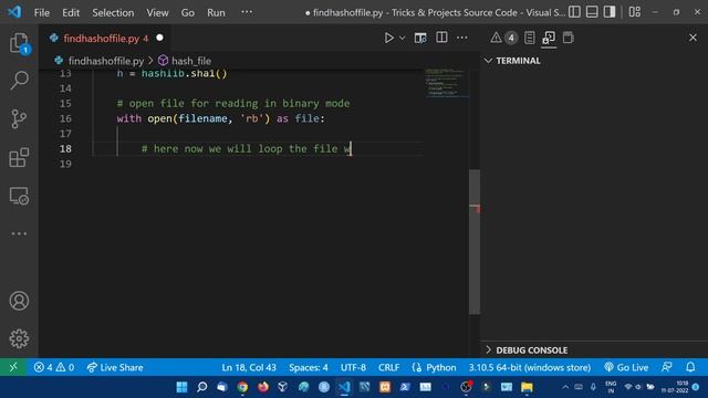 Python Program to Find Hash of File || hash functions in Python || Python Tutorial in Hindi смотреть онлайн