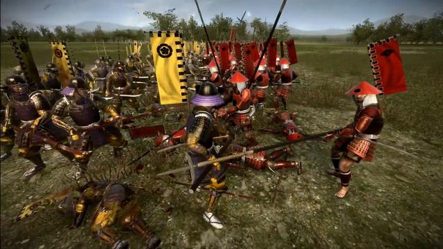 Total War: SHOGUN 2 1vs1: Yari Ashigaru (Yari Wall) vs Naginata Samurai