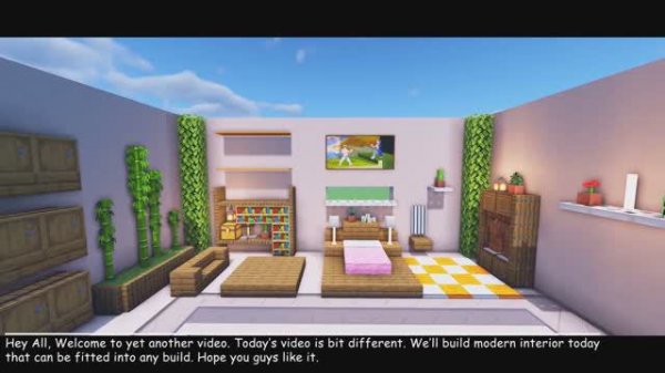 Майнкрафт (Minecraft) - Интерьер комнаты